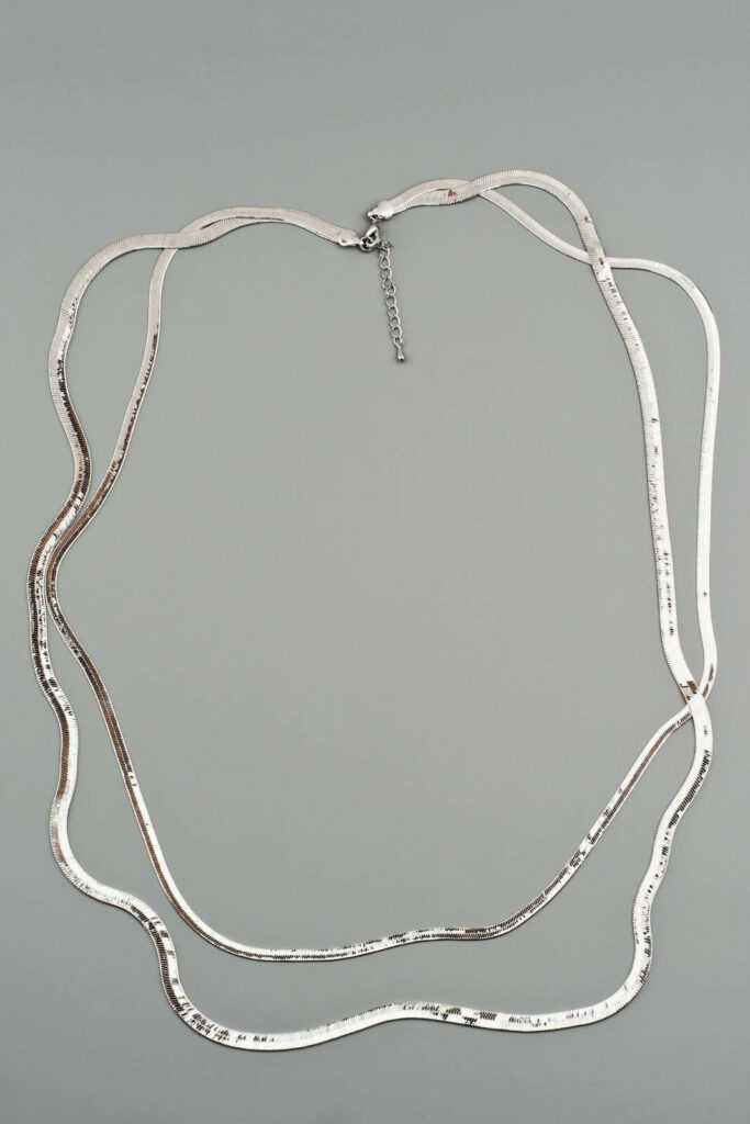 Luxury silver necklace