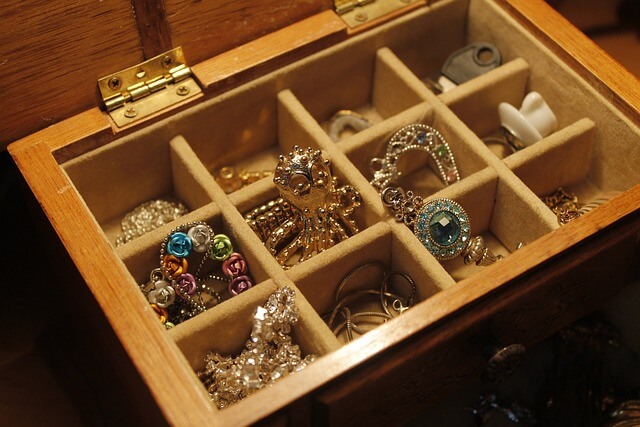 Jewelry in a box